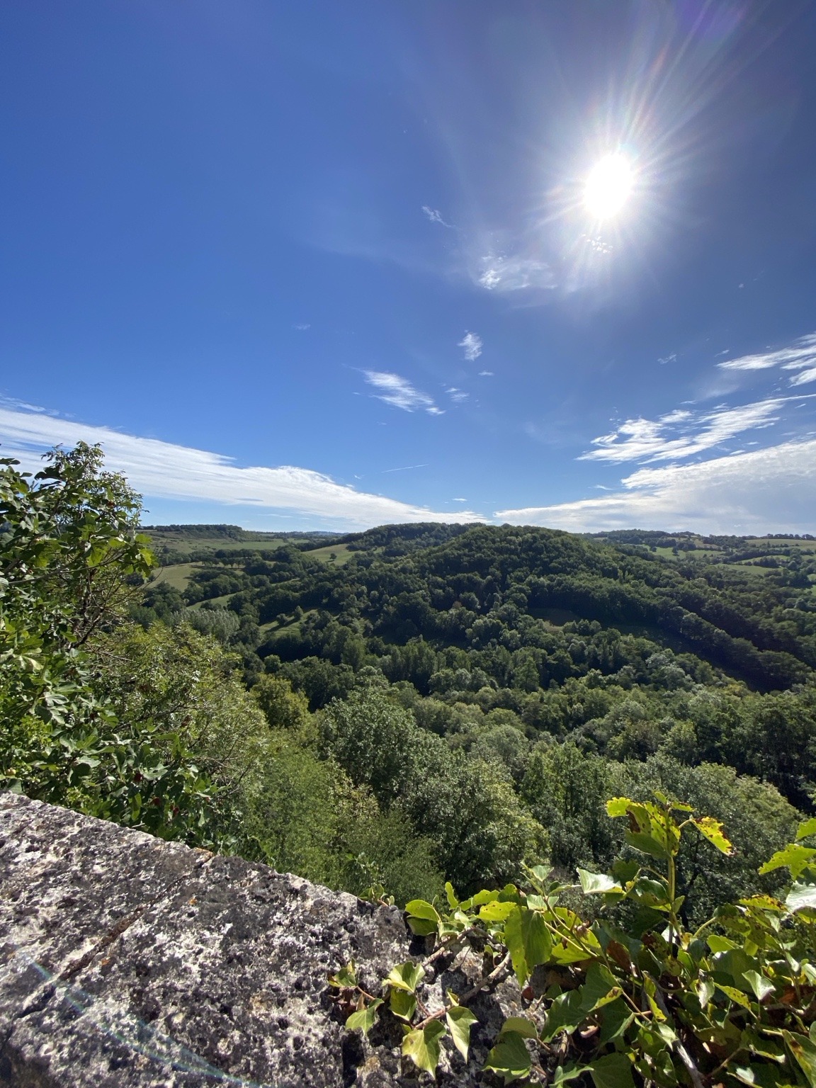 Vue panoramique depuis la terrasse