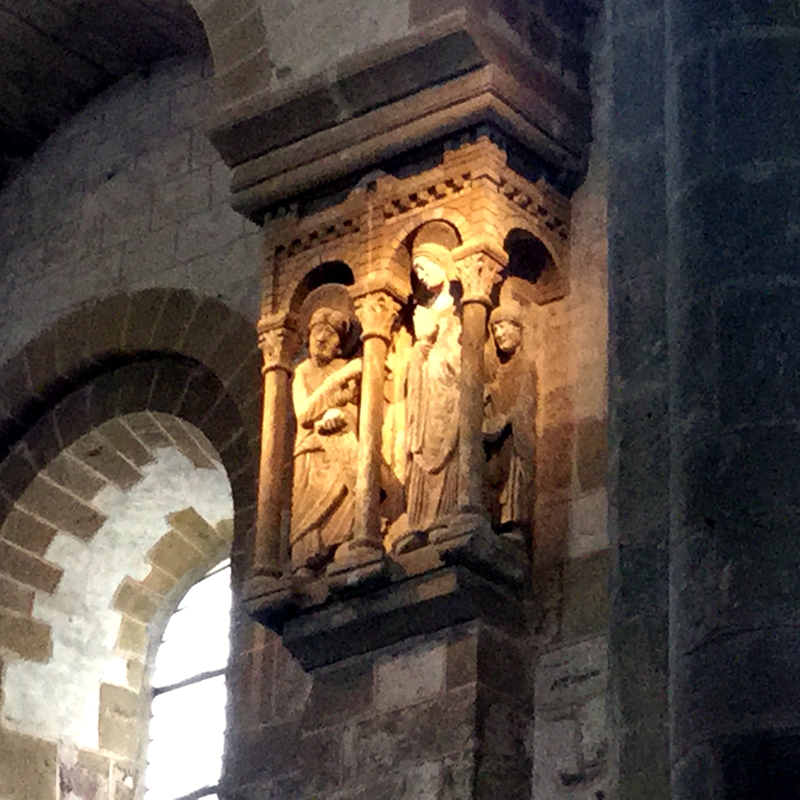 D&eacute;tail de sculpture romane